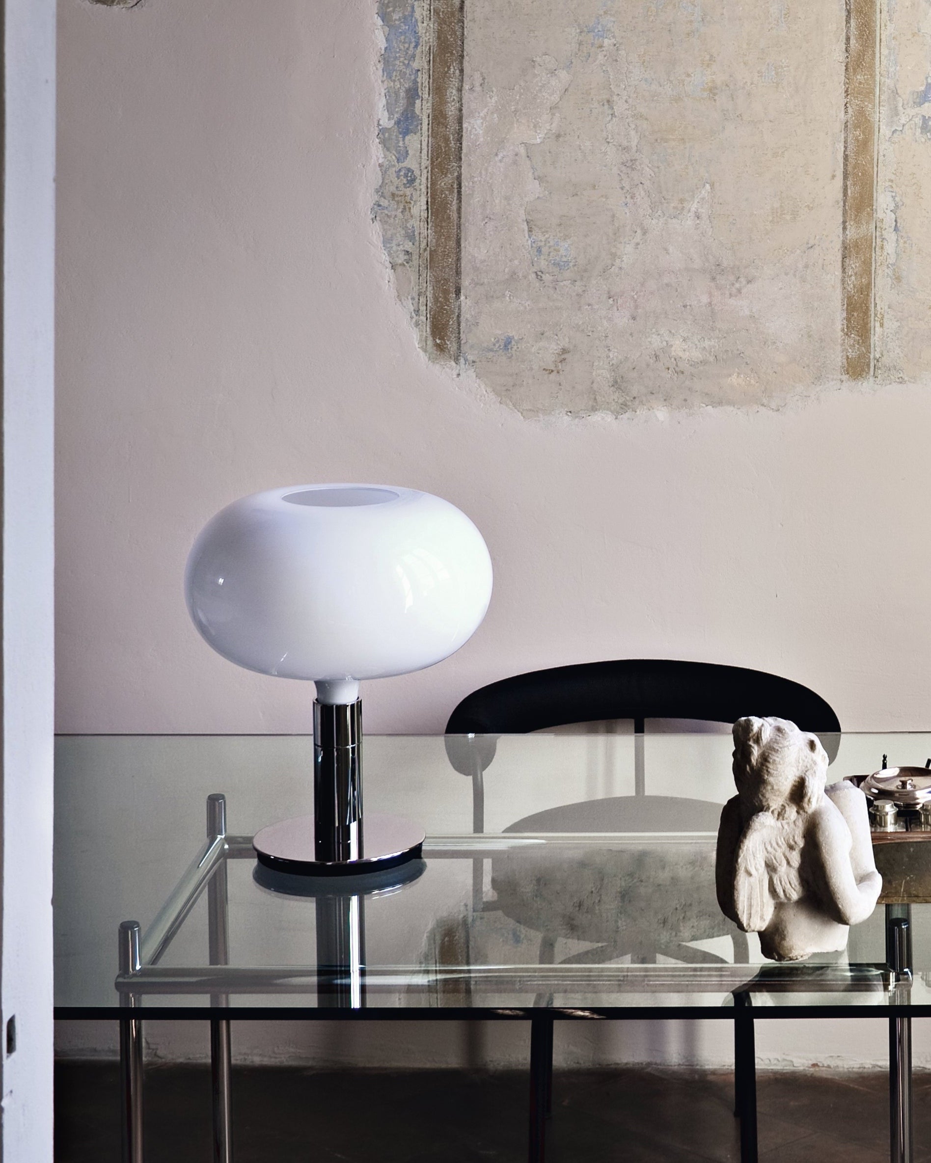 NEMO - AM1N Tavolo - White Glass
