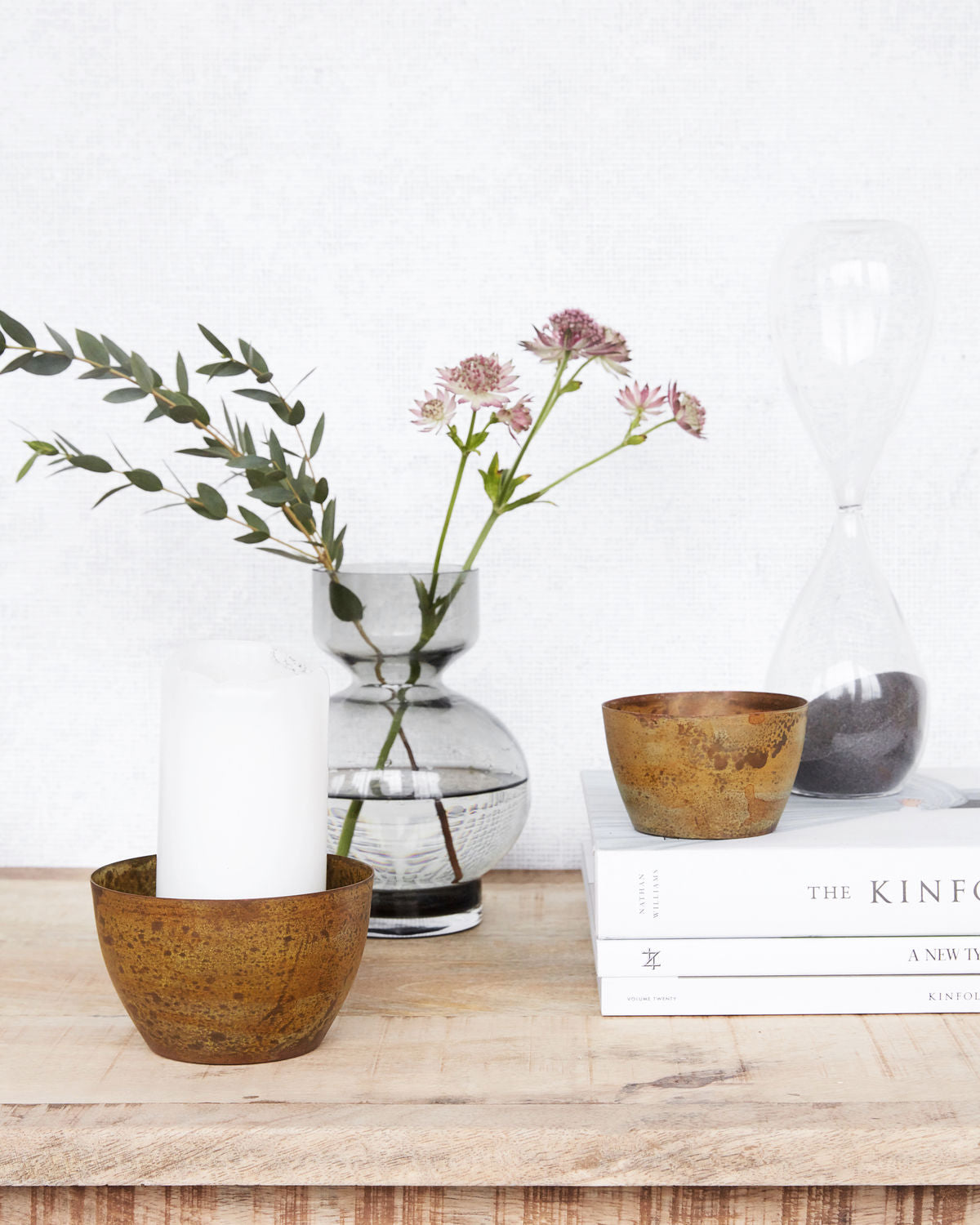 Tealight holder, Etnik, Mustard