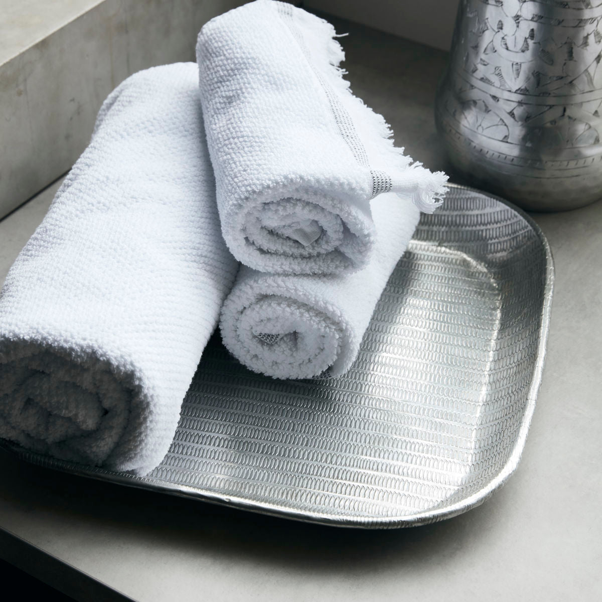 Tray, Malva, Antique silver