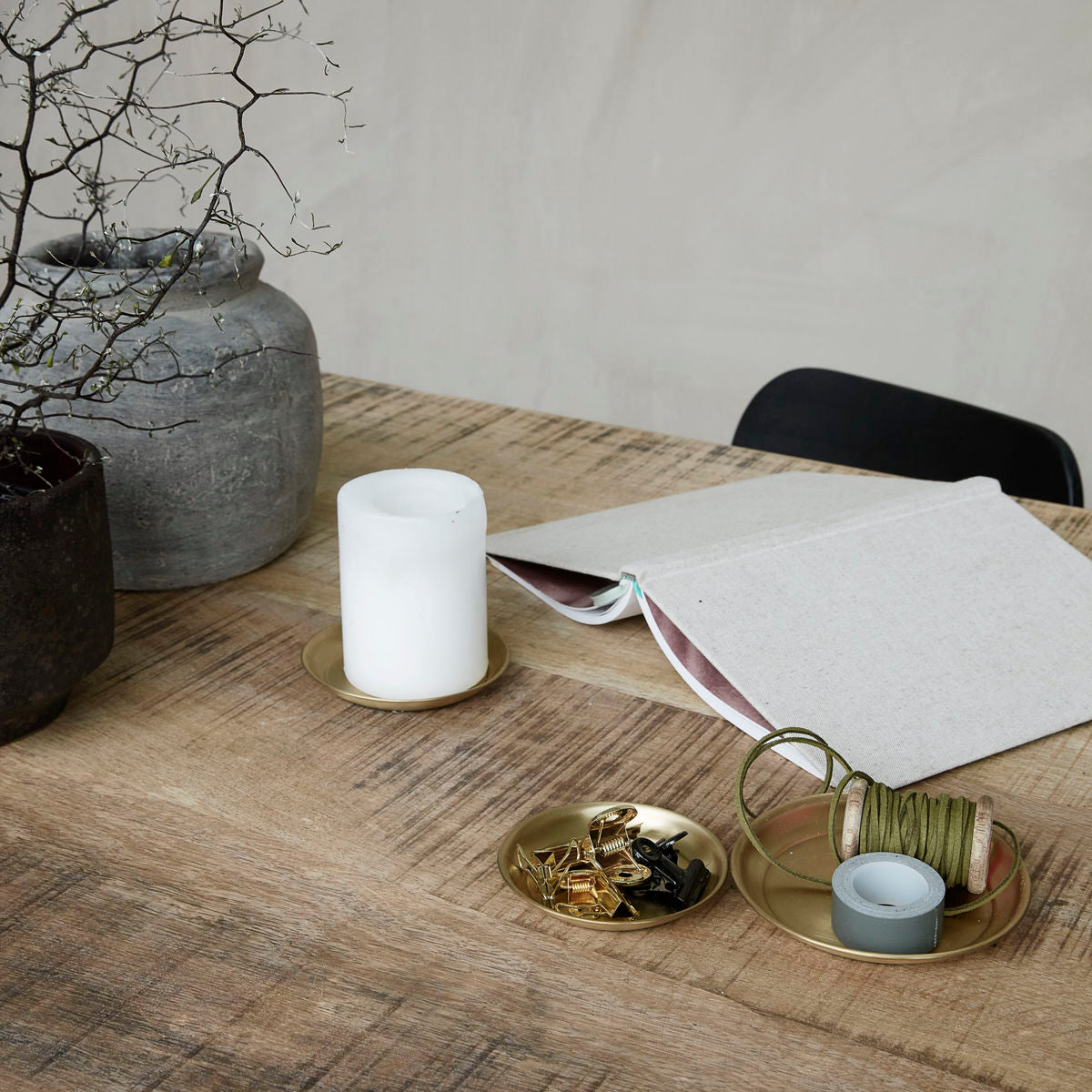 Tray, Use, Brass finish