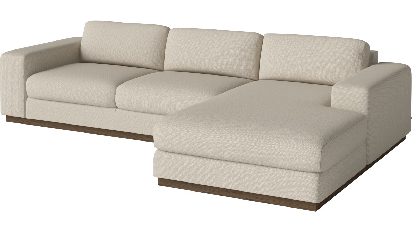 Sepia - 3 seater sofa / with chaise longue right