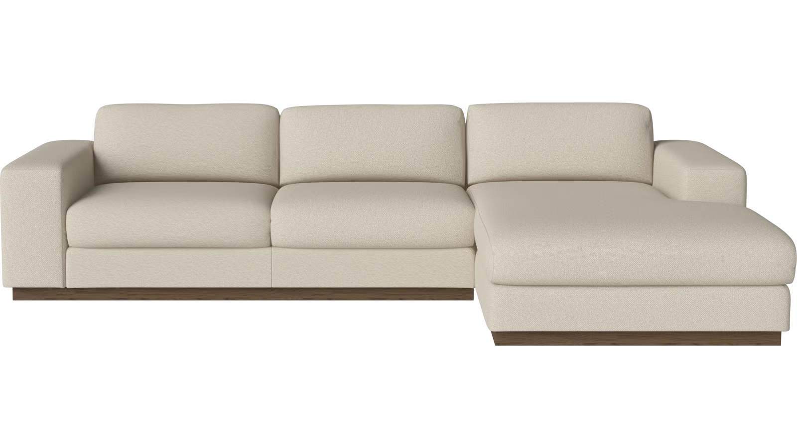 Sepia - 3 seater sofa / with chaise longue right