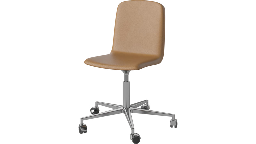 Palm Upholstered Chair w. Wheels