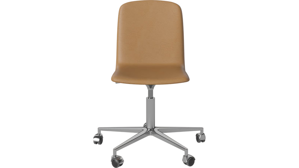 Palm Upholstered Chair w. Wheels