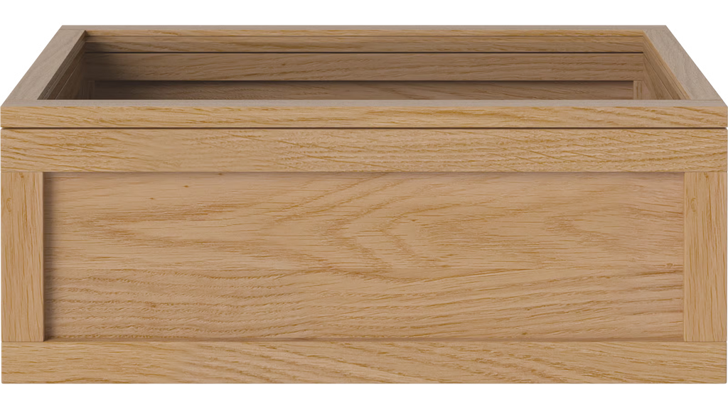 Norie Storage / Wood w. glass lid