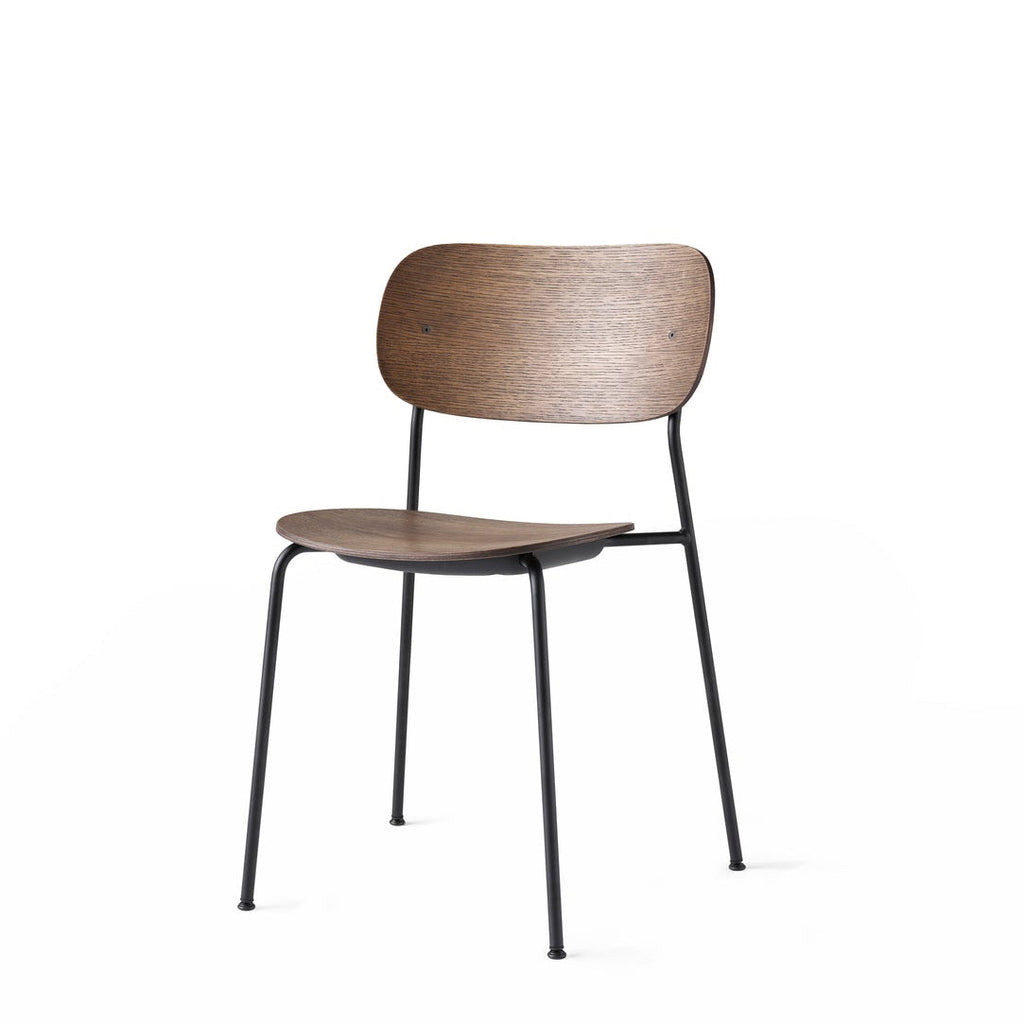 Co Dining Chair, Black steel, Veneer