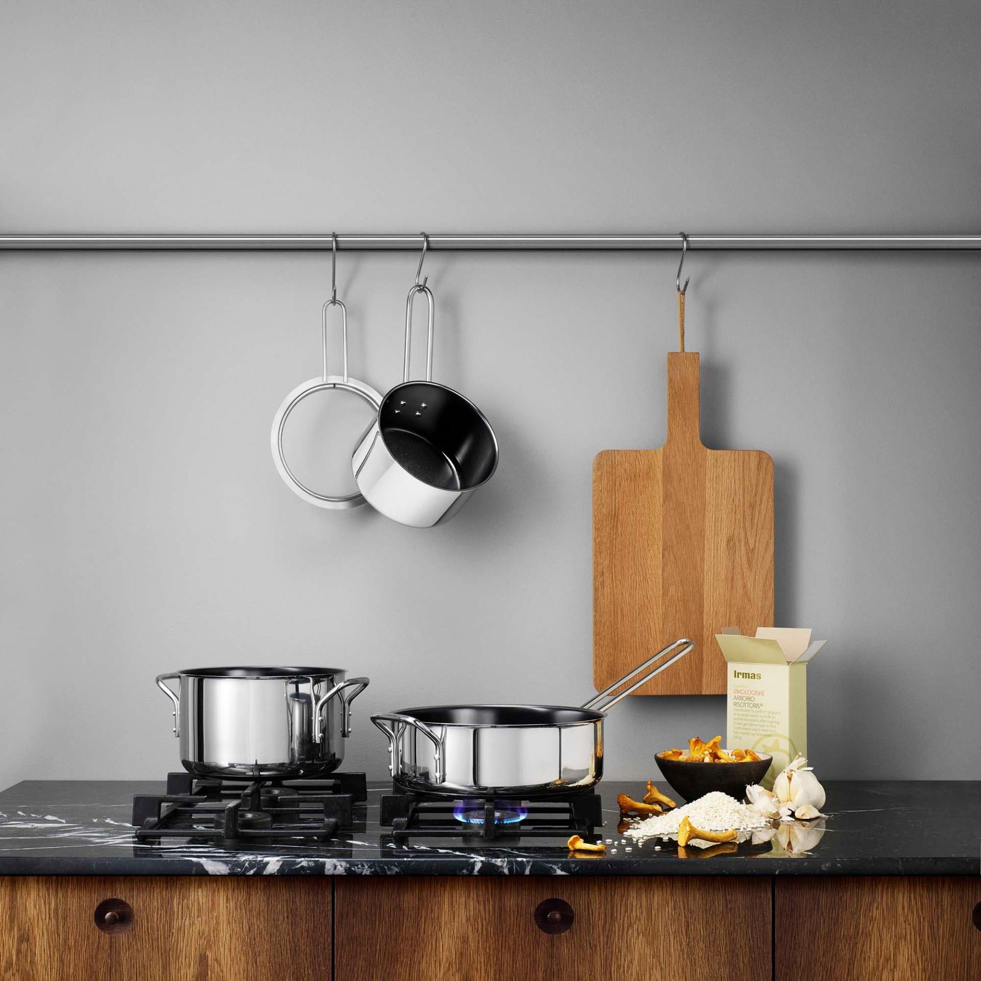 Stainless steel pot - 2.2 l - ceramic Slip-Let® non-stick