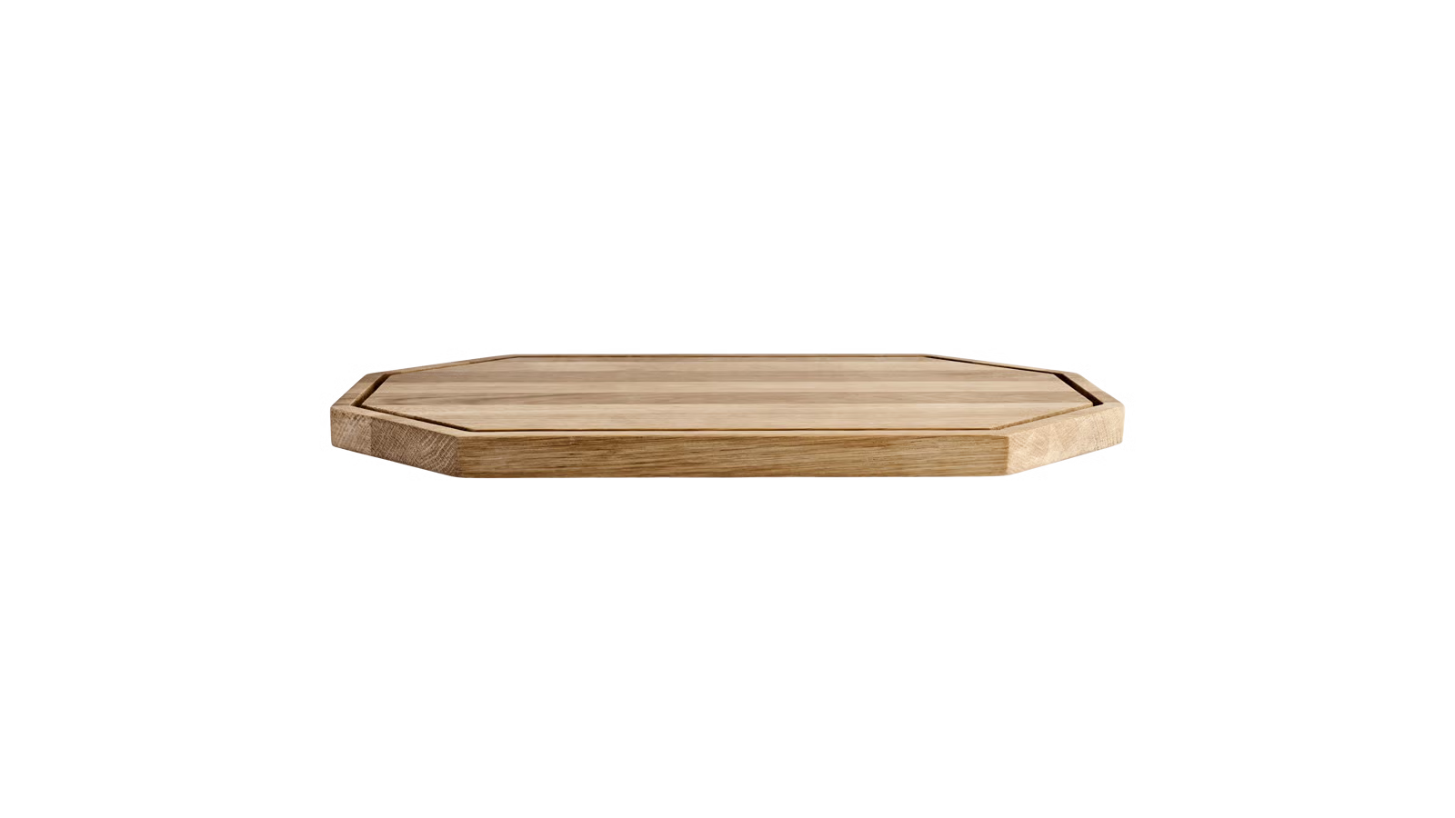 Octagon Wood Cutting Board 40 x 25 x H2 cm