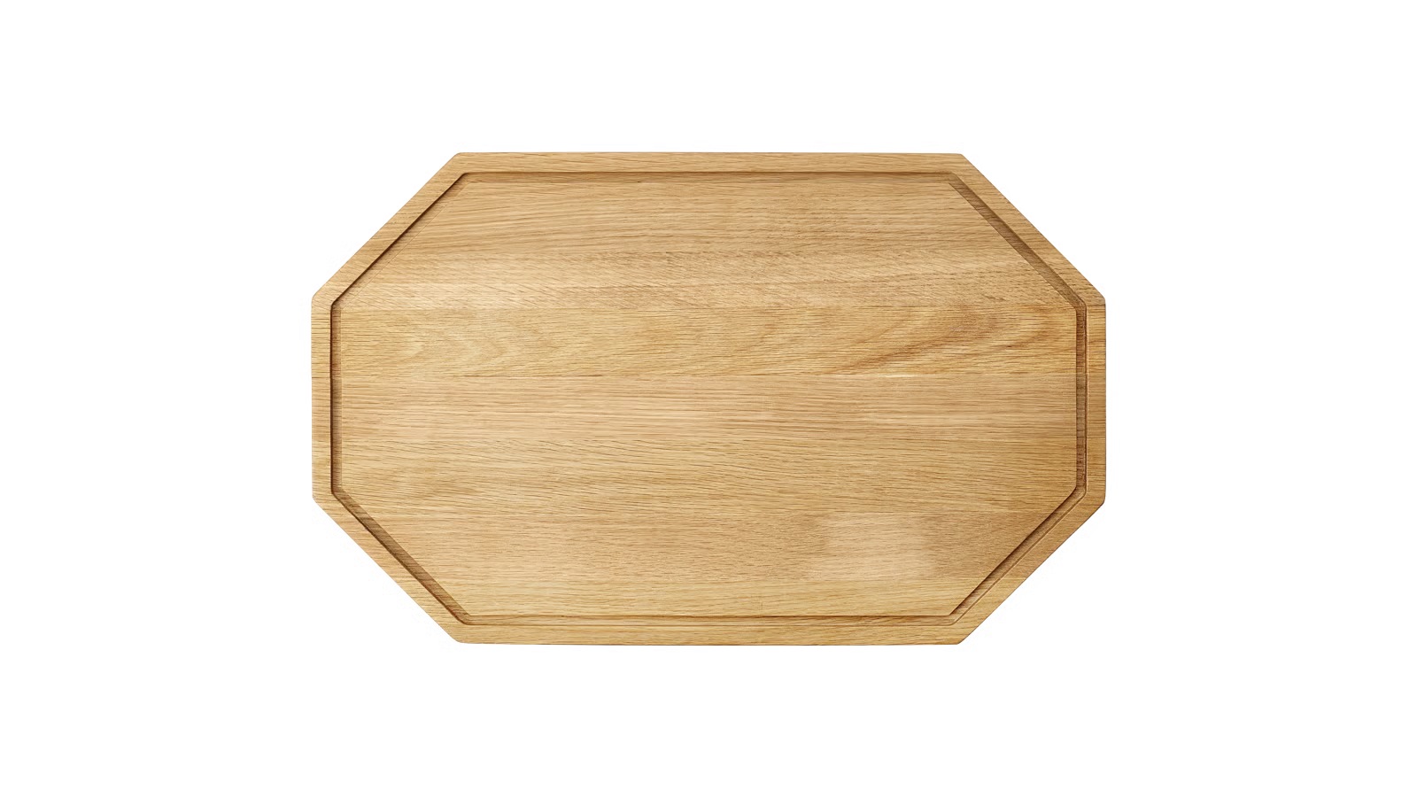 Octagon Wood Cutting Board 40 x 25 x H2 cm