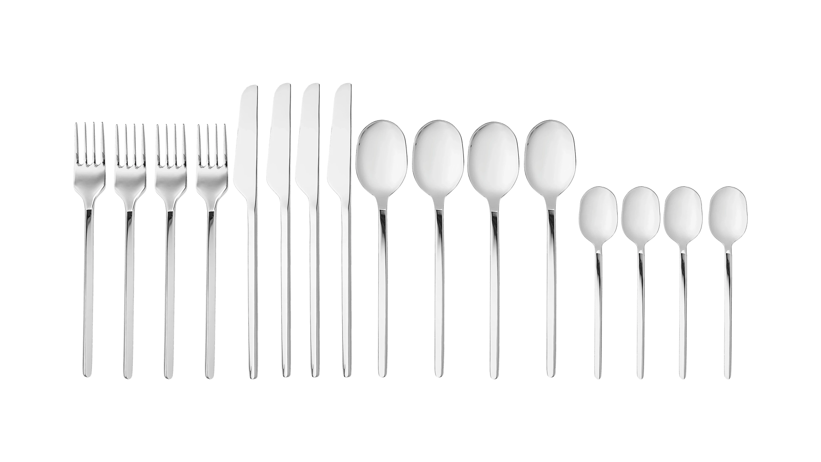 Bolia - Carved Cutlery - unit of 16 pcs.