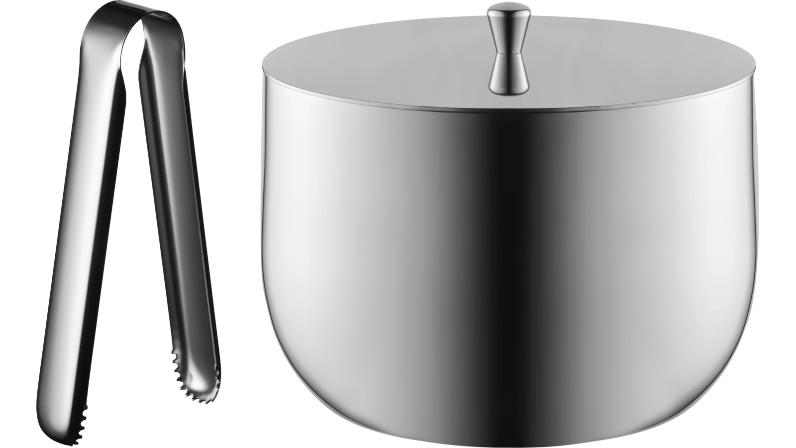 Bolia Rheolog Ice Bucket w. tong 1 L - Stainless Steel