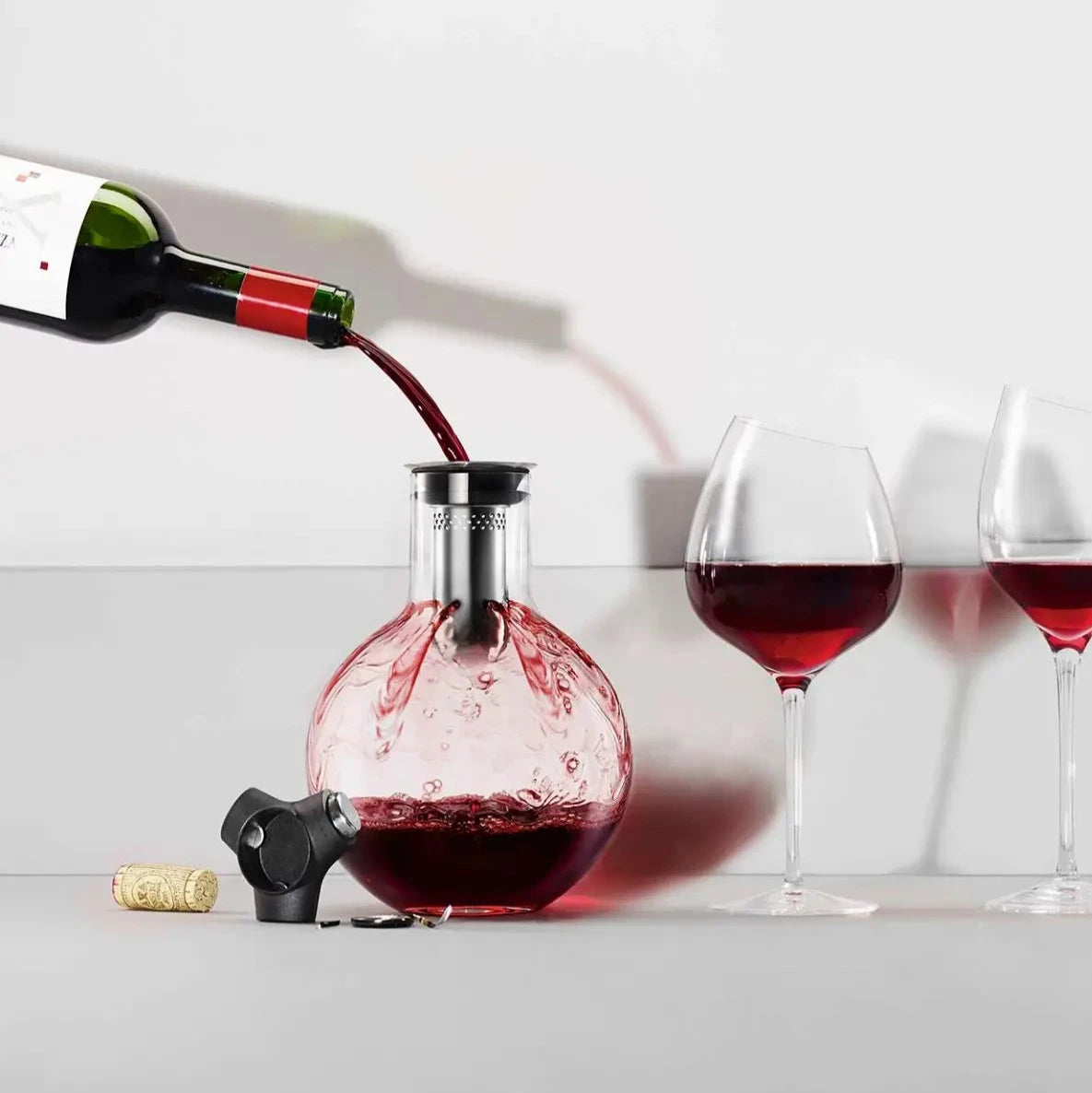 DECANTER CARAFE - 0.75 L - MOUTH-BLOWN GLASS