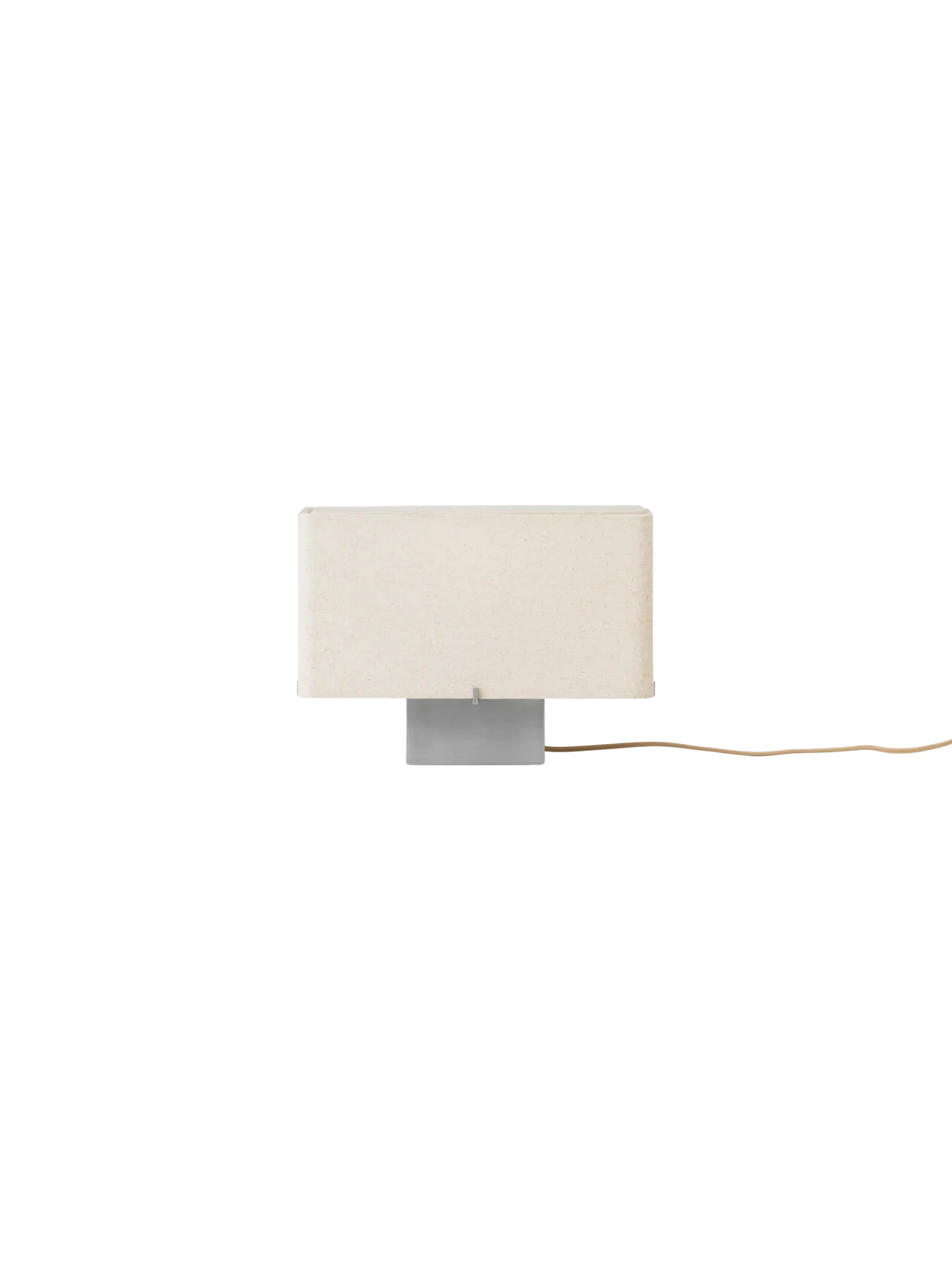 Nonna Table Lamp, Aluminium Brushed /Textile, Sand / H 24