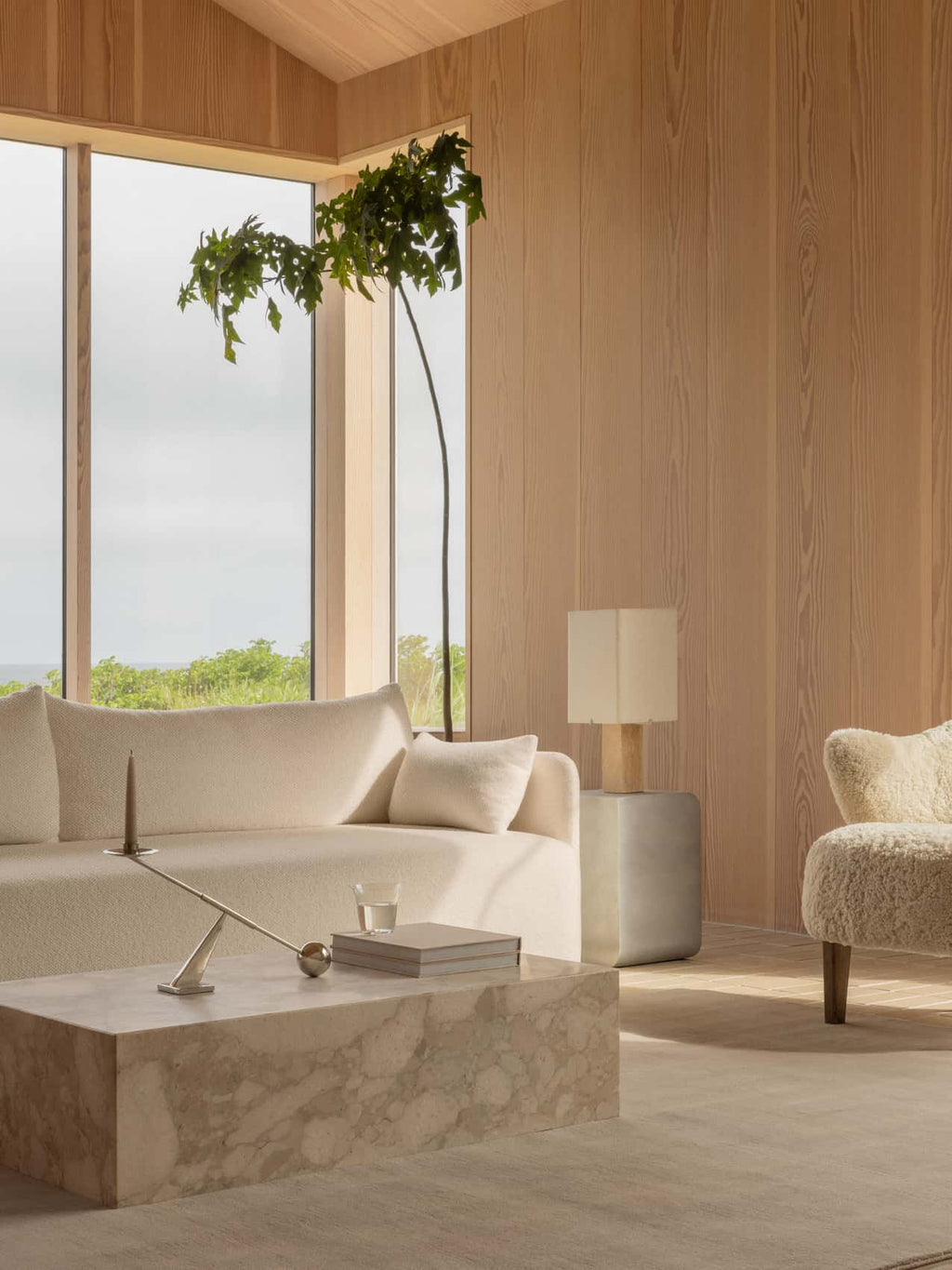 Nonna Table Lamp / Travertine