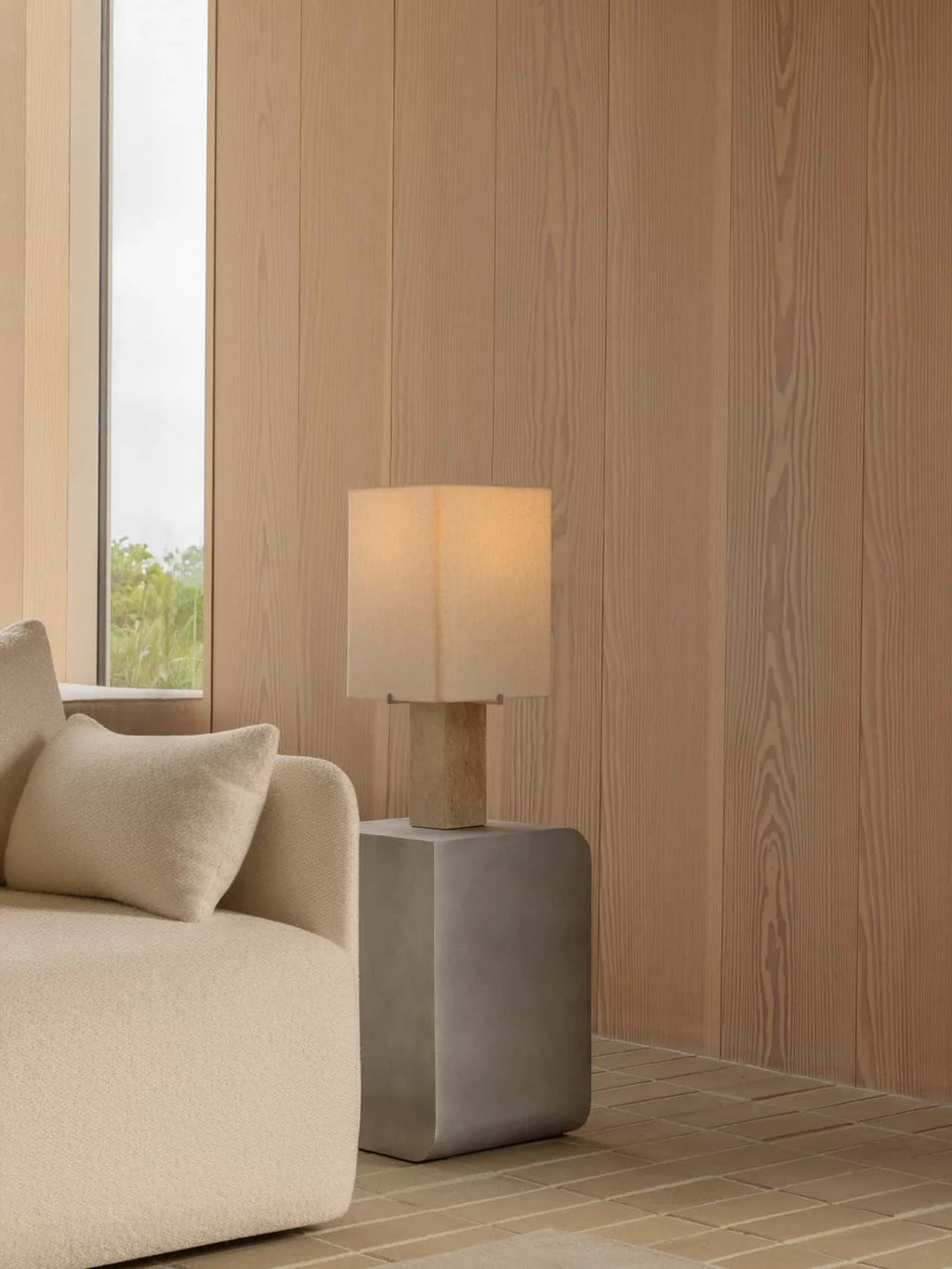 Nonna Table Lamp / Travertine / H 49