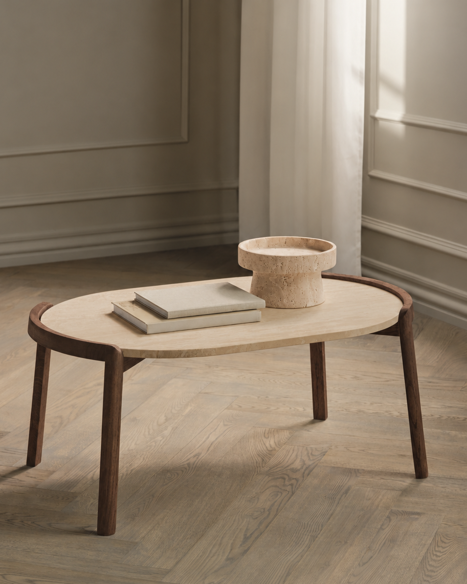 Mix Oval Coffee Table | 95 x 61 cm