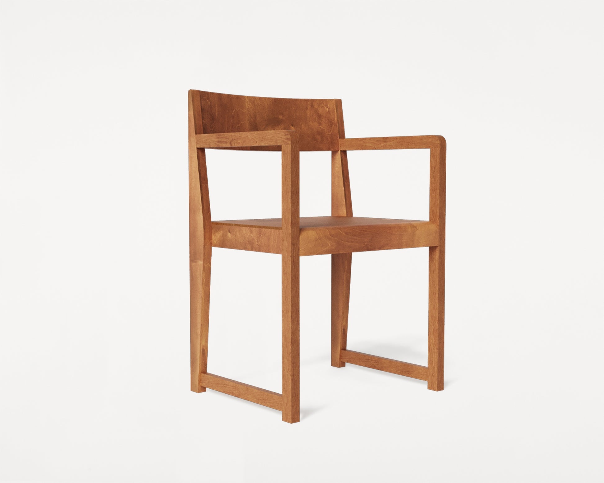 ARMREST CHAIR 01 | WARM BROWN BIRCH