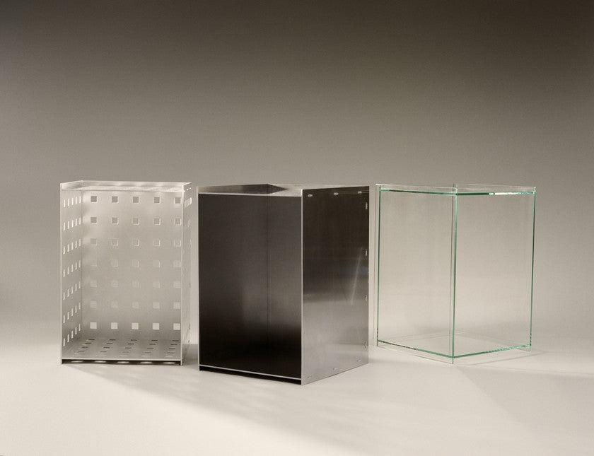 Rivet Box Table | Glass
