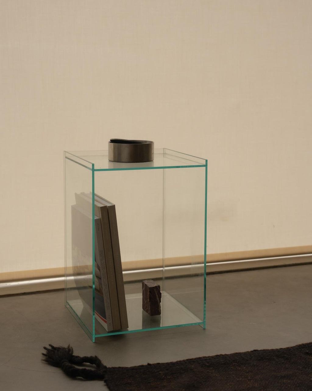 Rivet Box Table | Glass