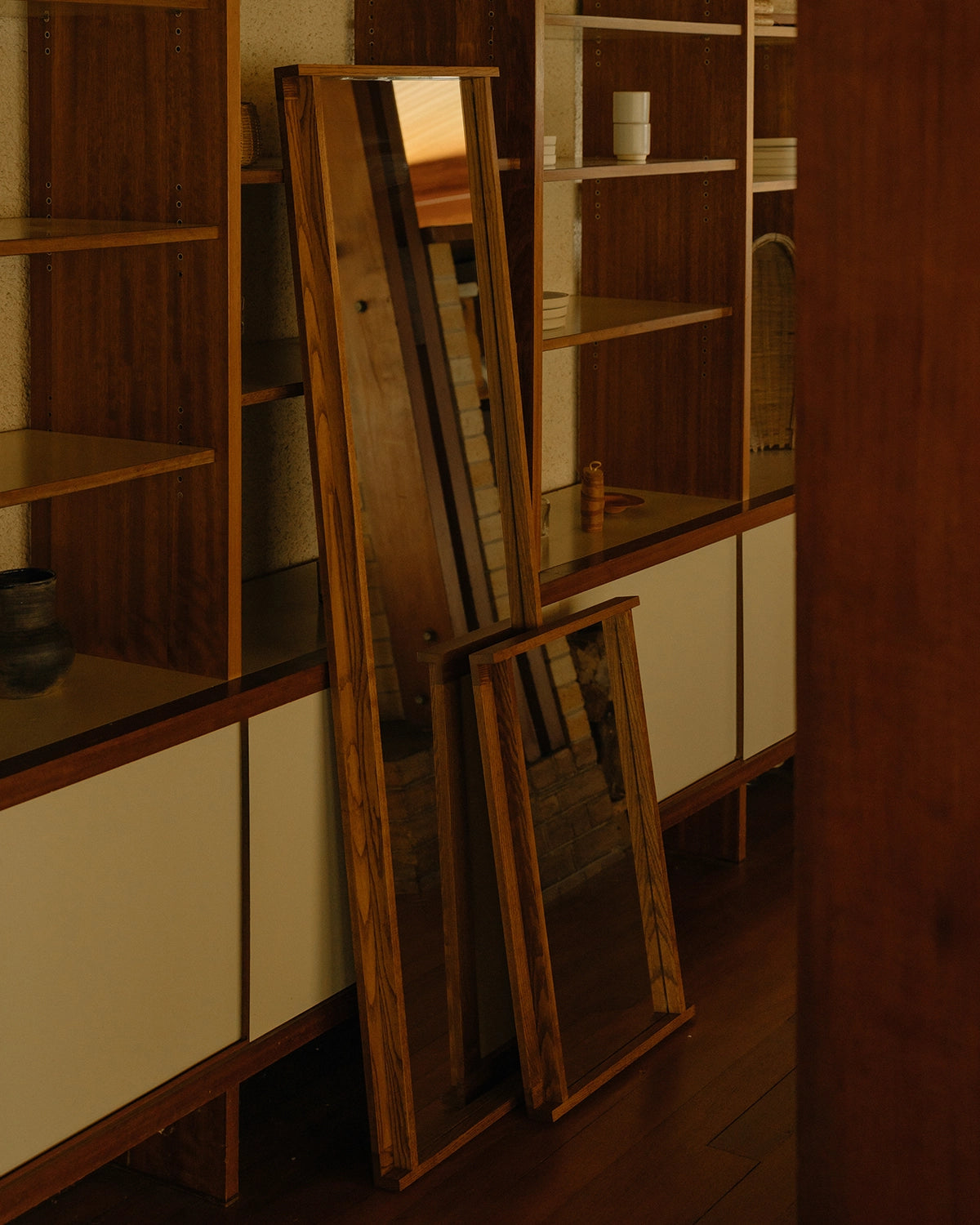 SYMMETRY MIRROR | HONEY ASH WOOD | LARGE