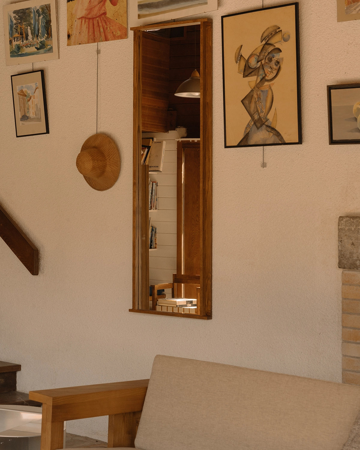 SYMMETRY MIRROR | HONEY ASH WOOD | LARGE