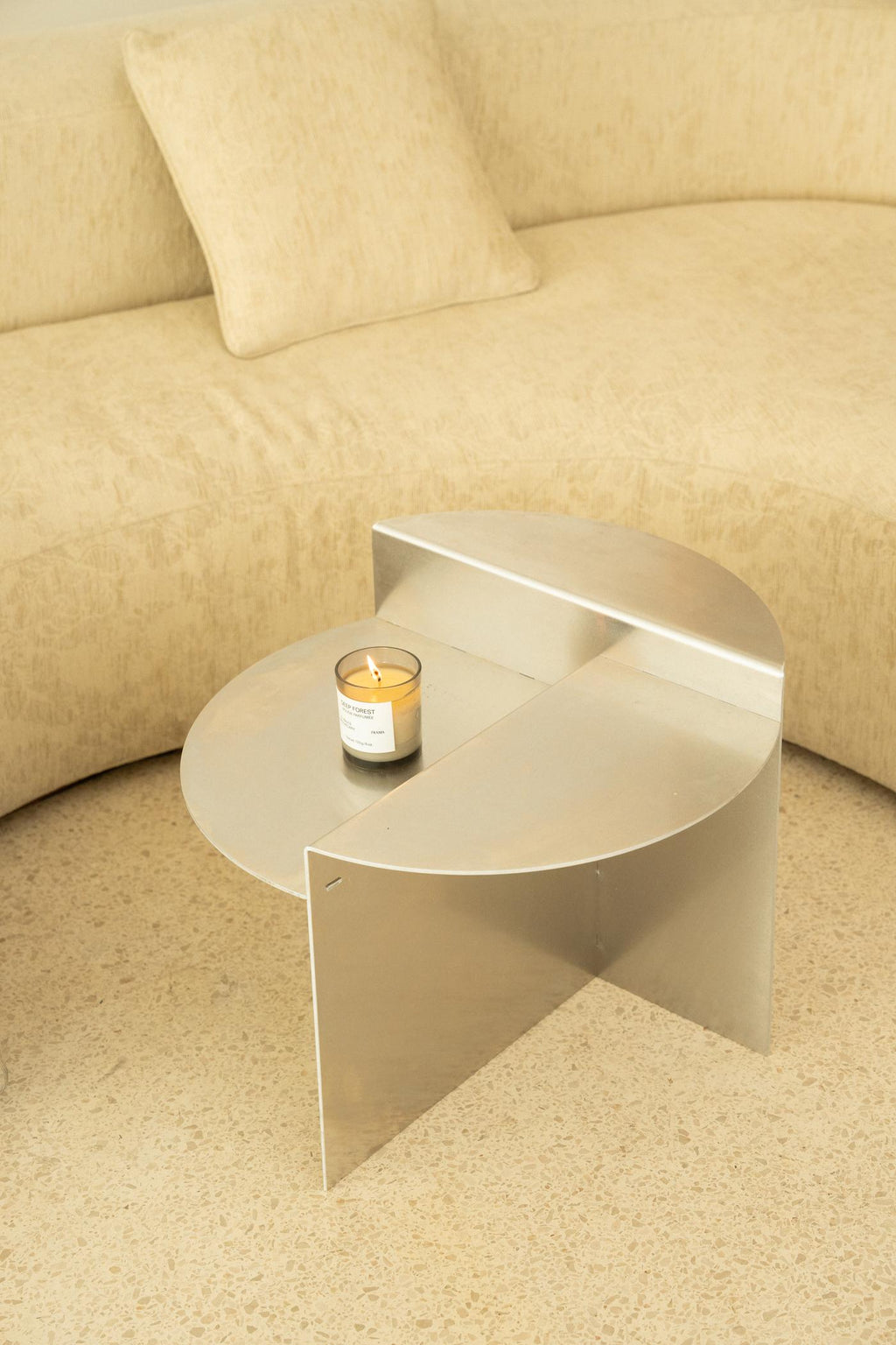 Rivet Side Table | ALUMINUM