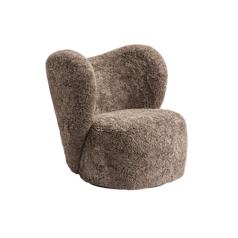 LITTLE BIG CHAIR / Fully Upholstered, Sheepskin, Sahara