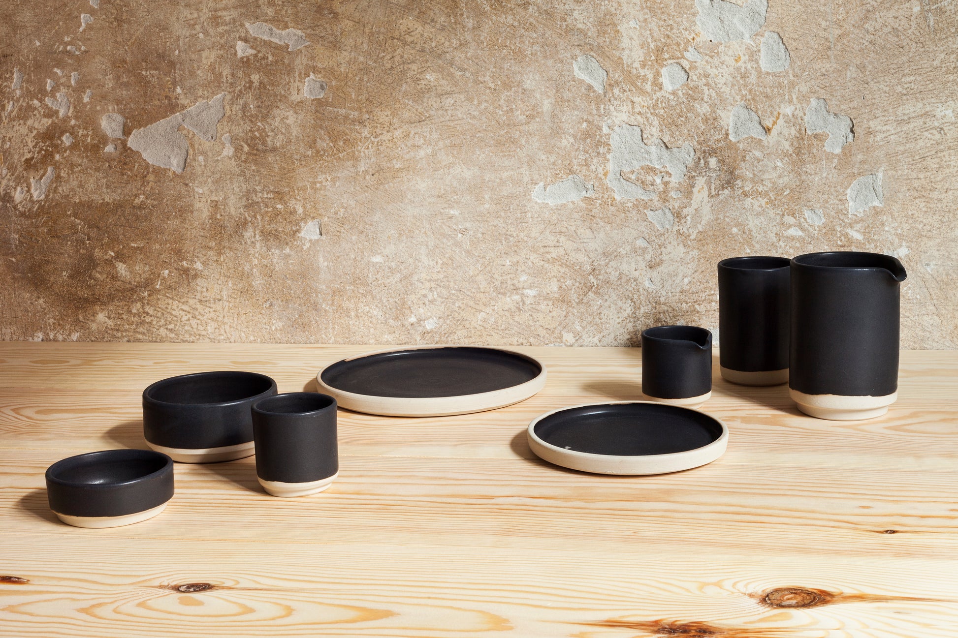 OTTO CERAMIC CUP SET OF TWO | BLACK, WHITE OR NATURAL.