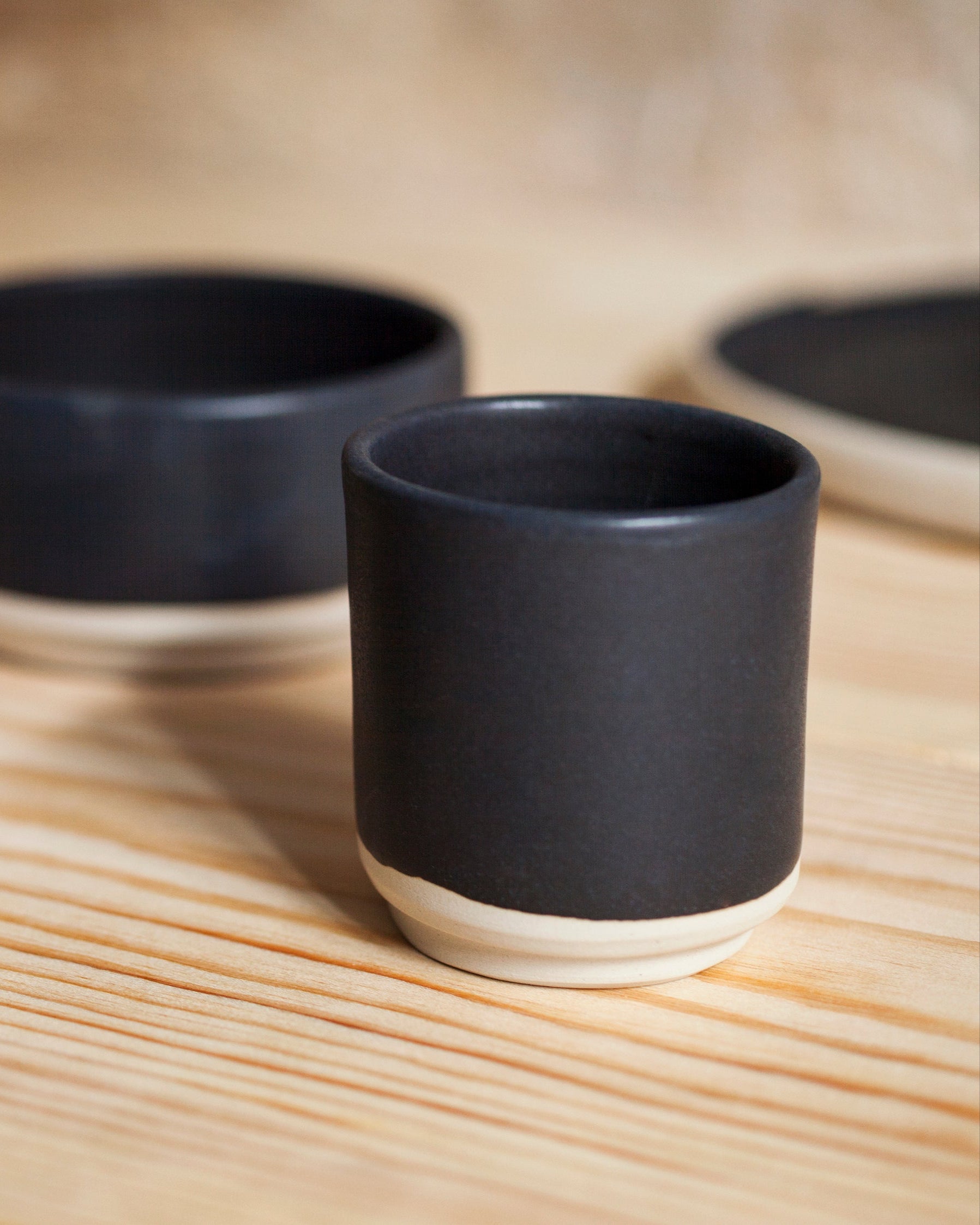 OTTO CERAMIC CUP SET OF TWO | BLACK, WHITE OR NATURAL.