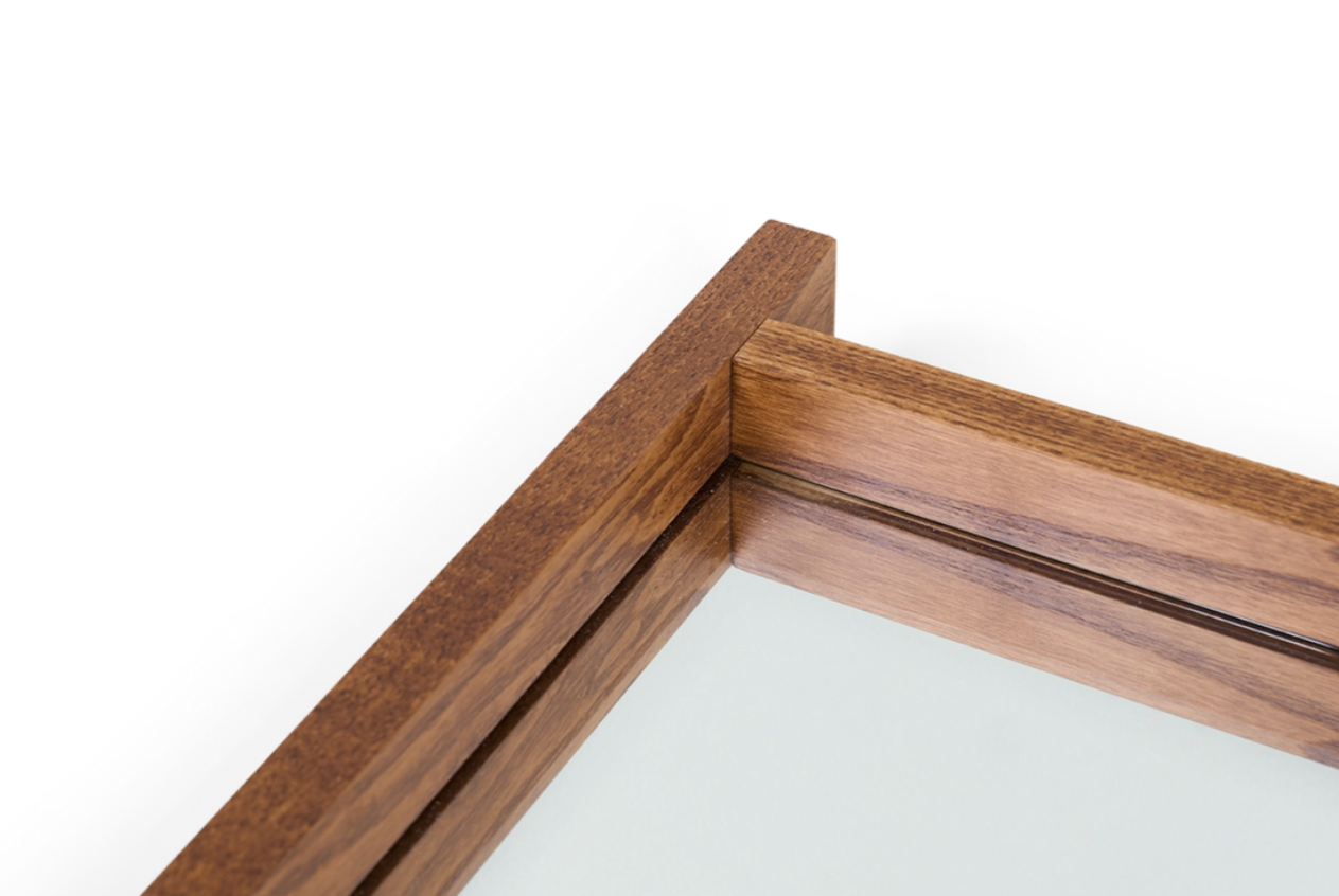 SYMMETRY MIRROR | HONEY ASH WOOD | LARGE