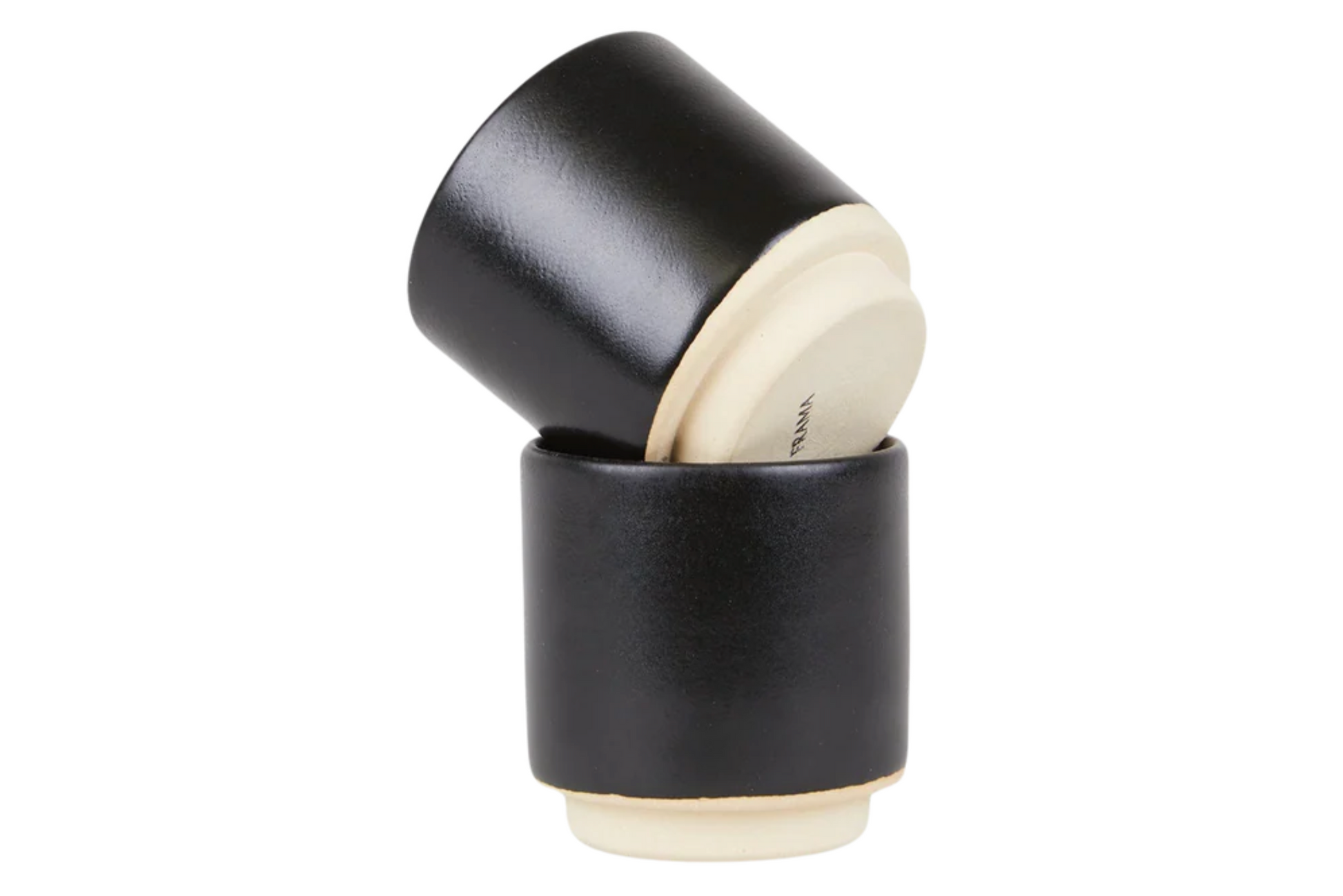 OTTO CERAMIC CUP SET OF TWO | BLACK, WHITE OR NATURAL.