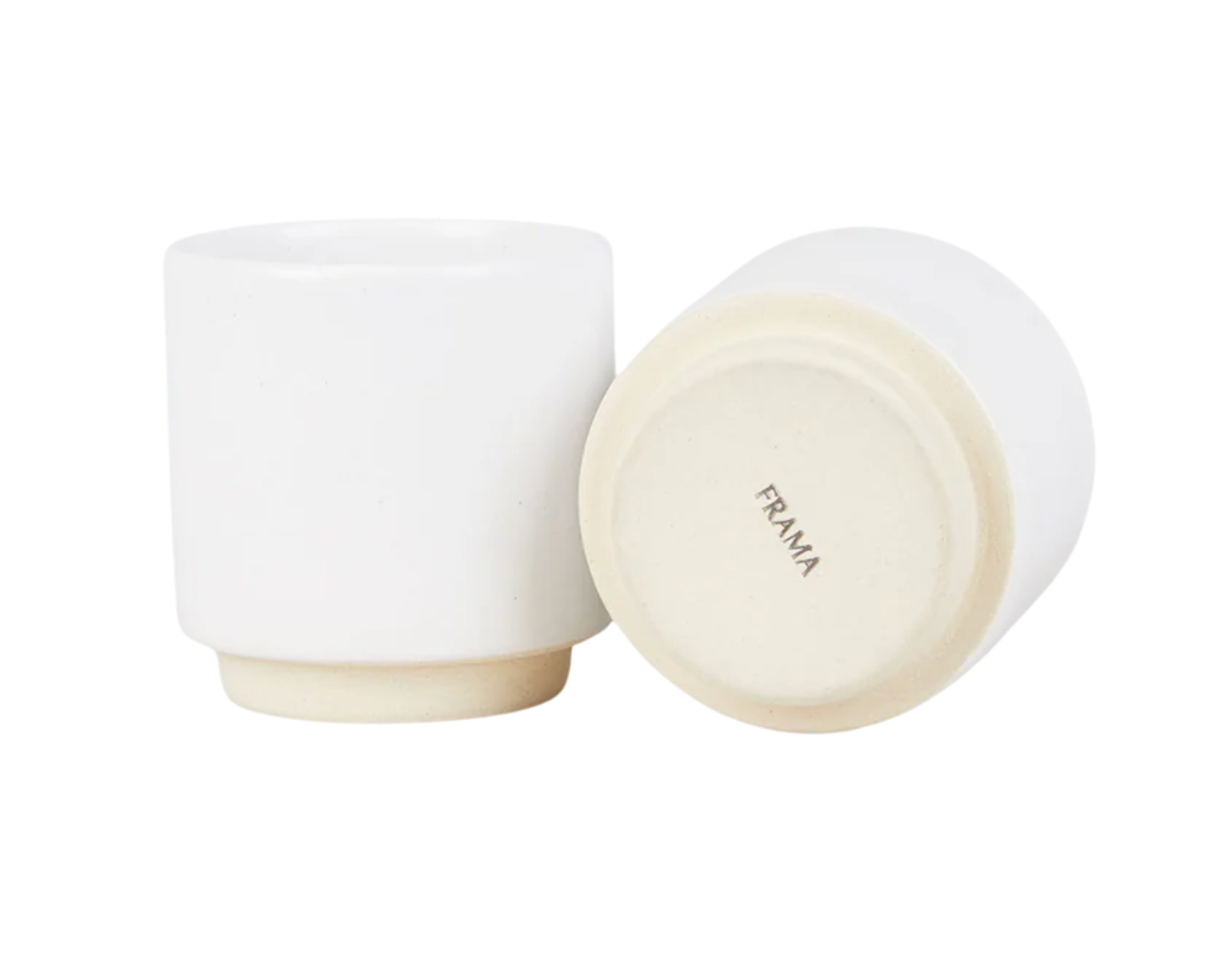 OTTO CERAMIC CUP SET OF TWO | BLACK, WHITE OR NATURAL.