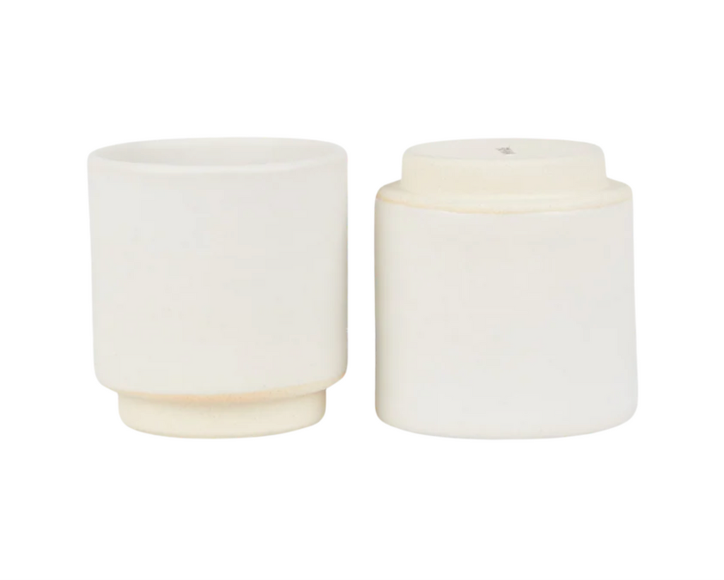 OTTO CERAMIC CUP SET OF TWO | BLACK, WHITE OR NATURAL.