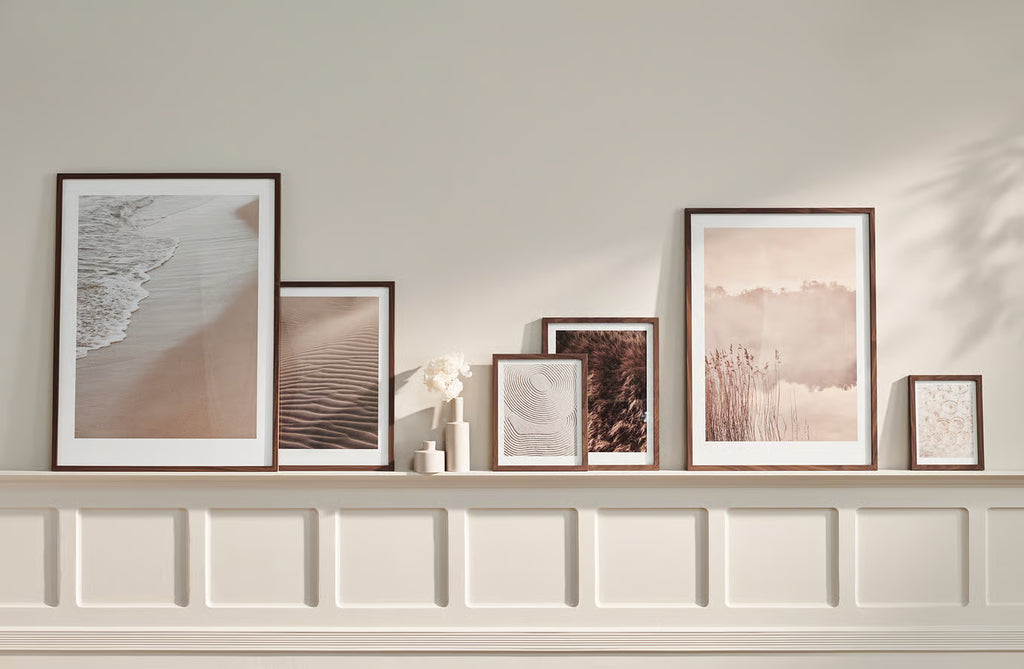 Frame Away 50 x 70 cm / Dark lacquered oak, Solid