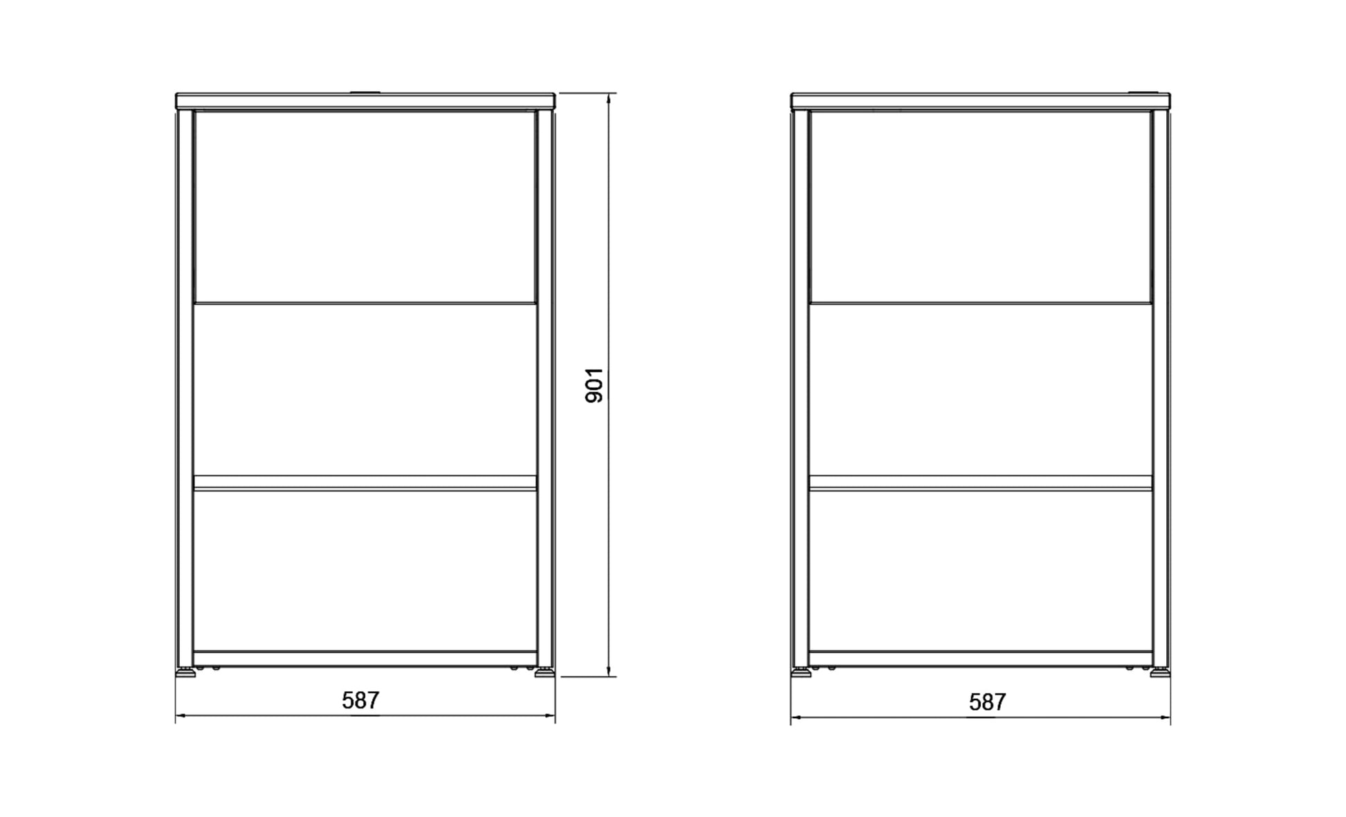 Free-standing corner module