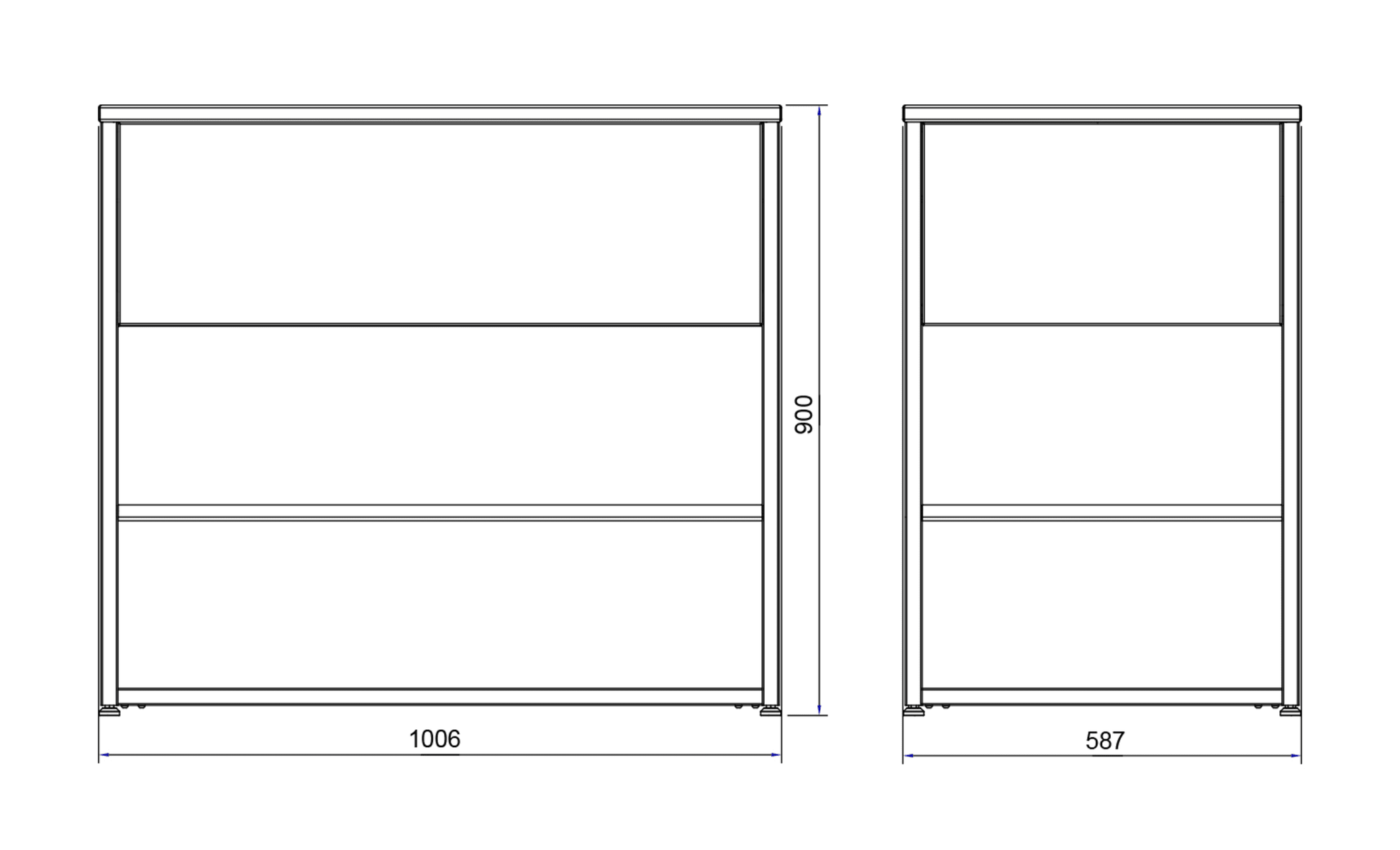 Free-standing drawer module