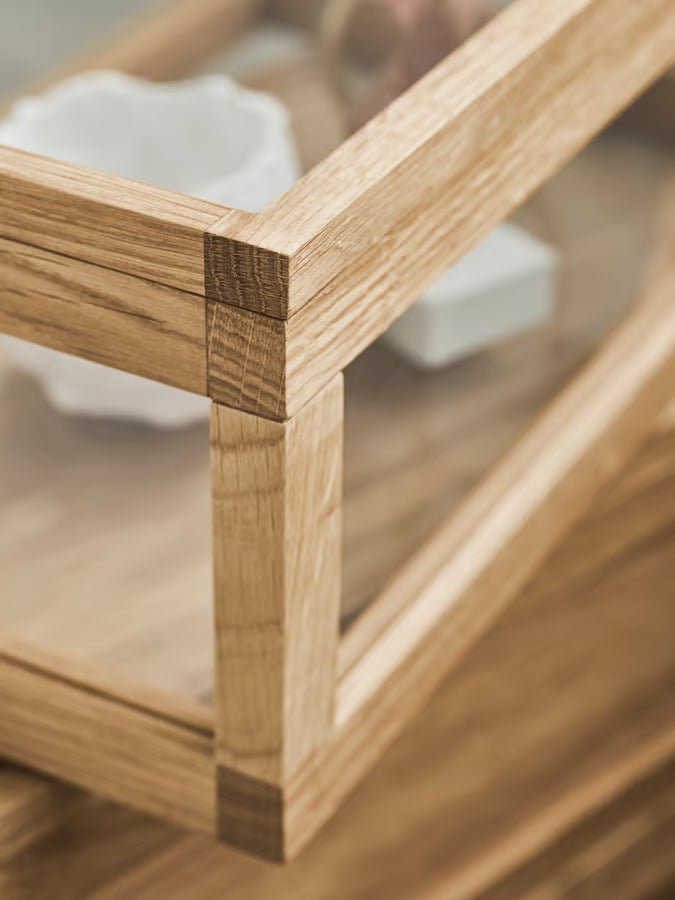 Norie Storage / Wood w. glass lid