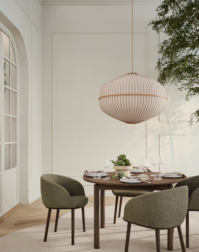 Lucén Pendant - cylinder, Ø28 x H37,5 cm / Dark oiled oak