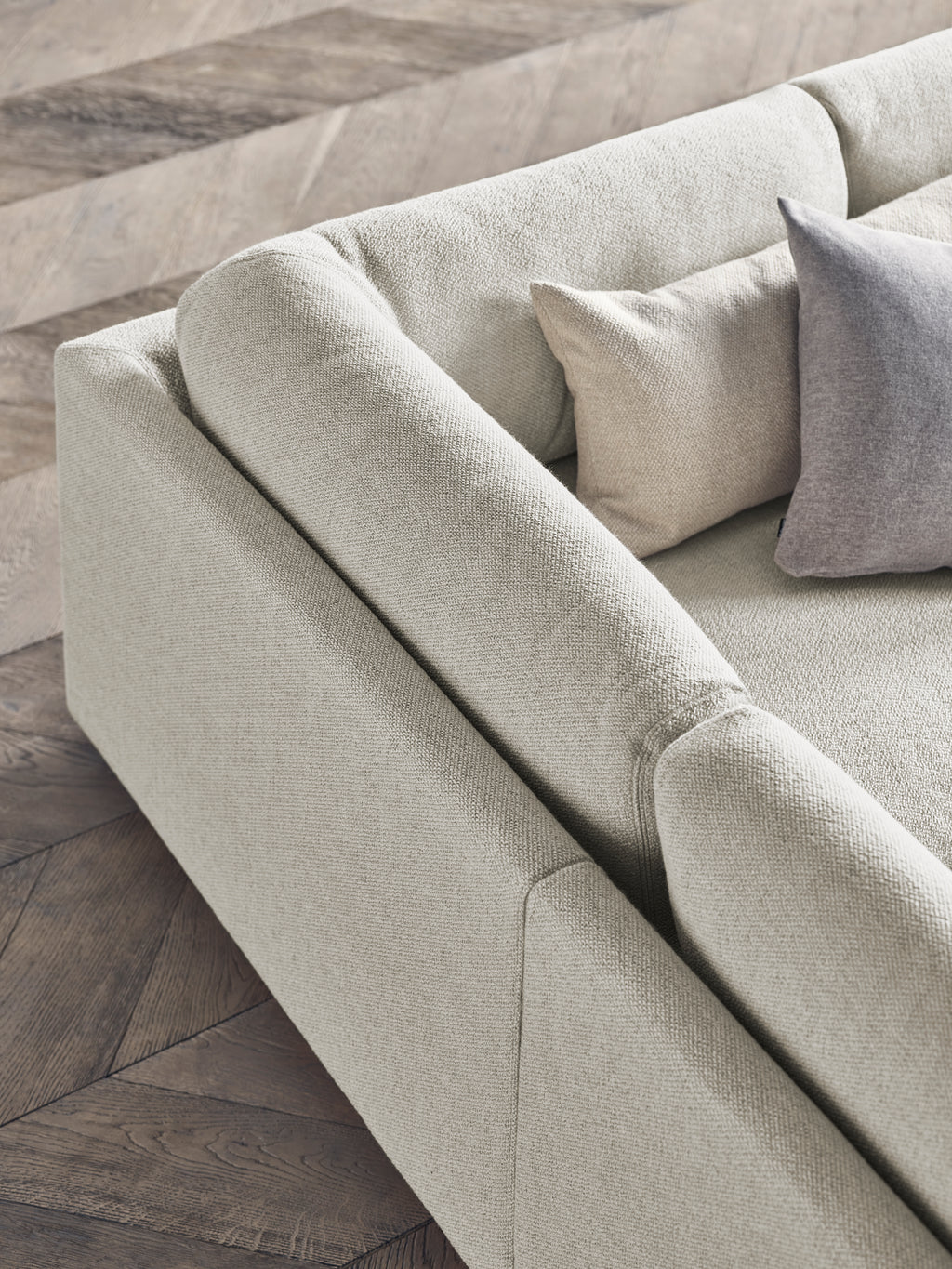 Sepia - 3 seater sofa / with chaise longue right