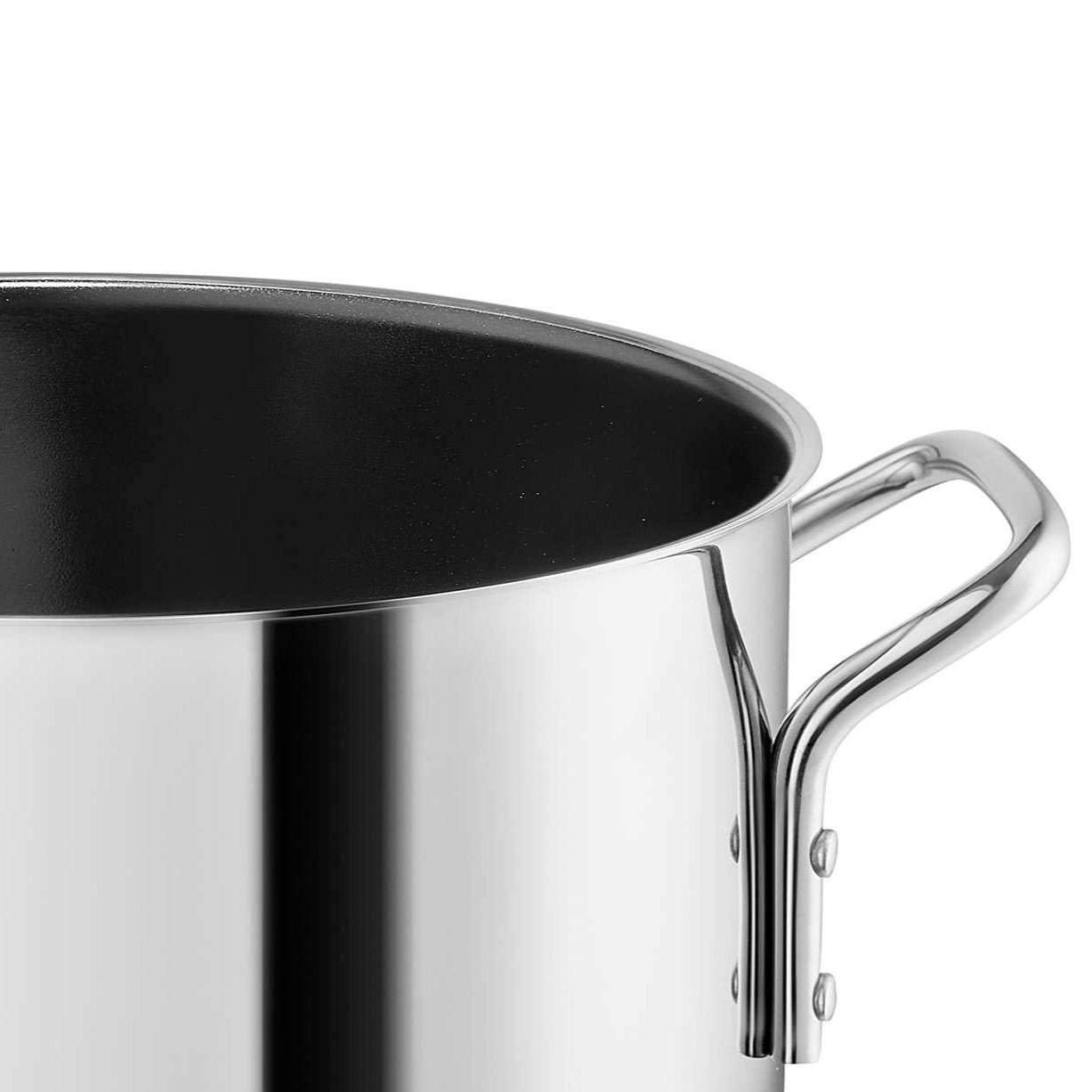Stainless steel pot - 2.2 l - ceramic Slip-Let® non-stick
