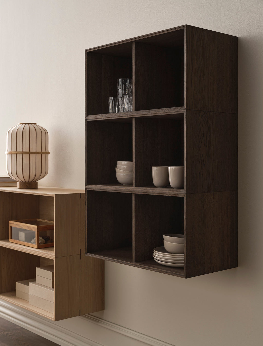 Vega Bookcase / 70x70x35 cm, Oiled oak
