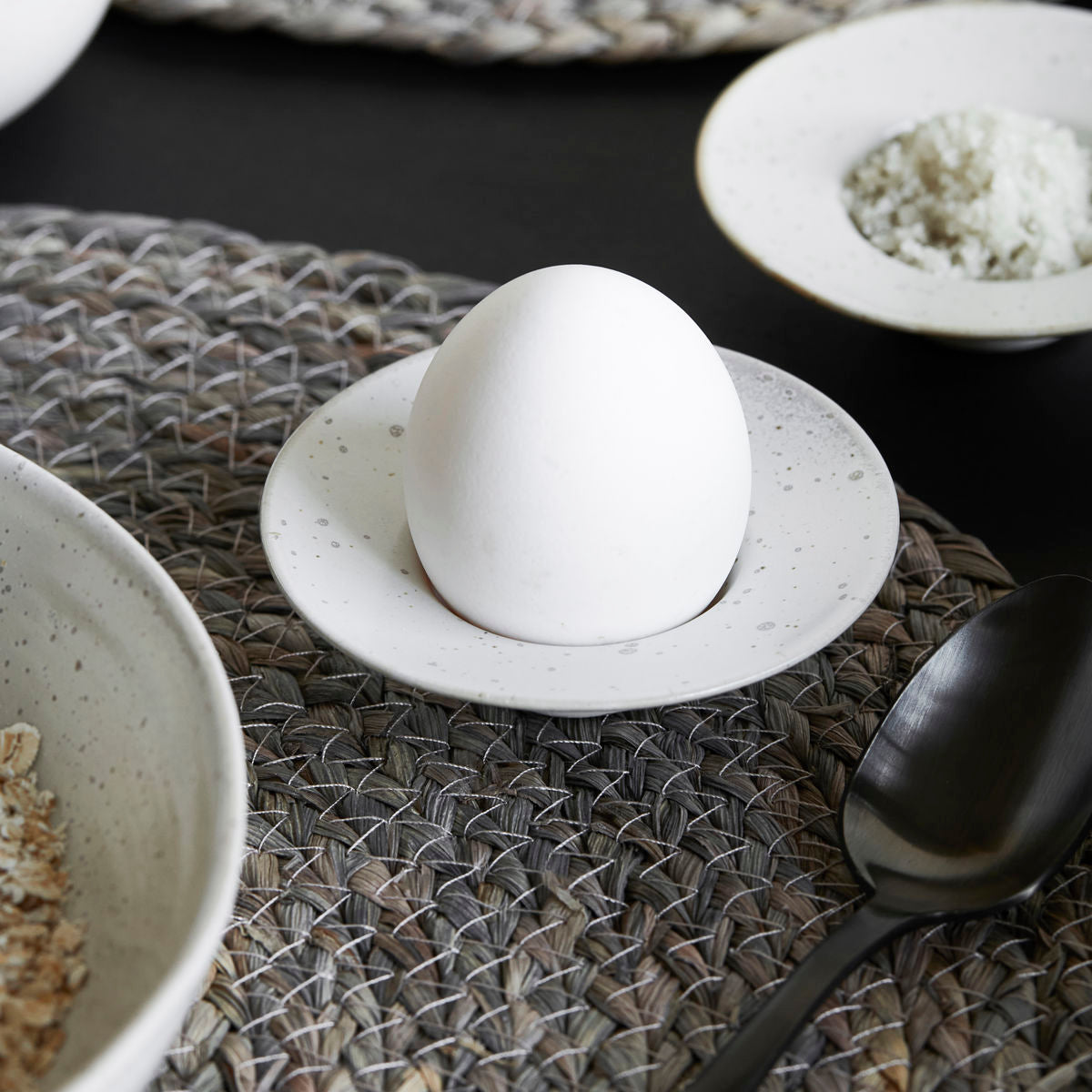 Egg cup, Pion, Grey/White