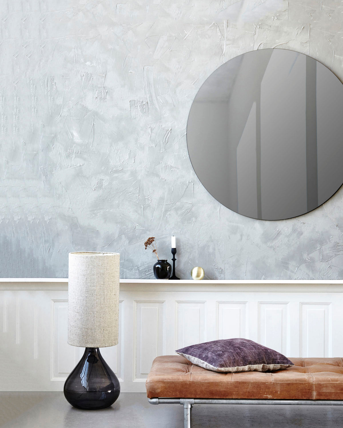 Mirror, Walls, Grey (110cm) House Doctor