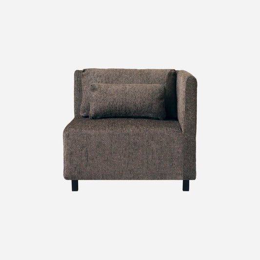 Sofa, Corner section, Camphor, Dark brown