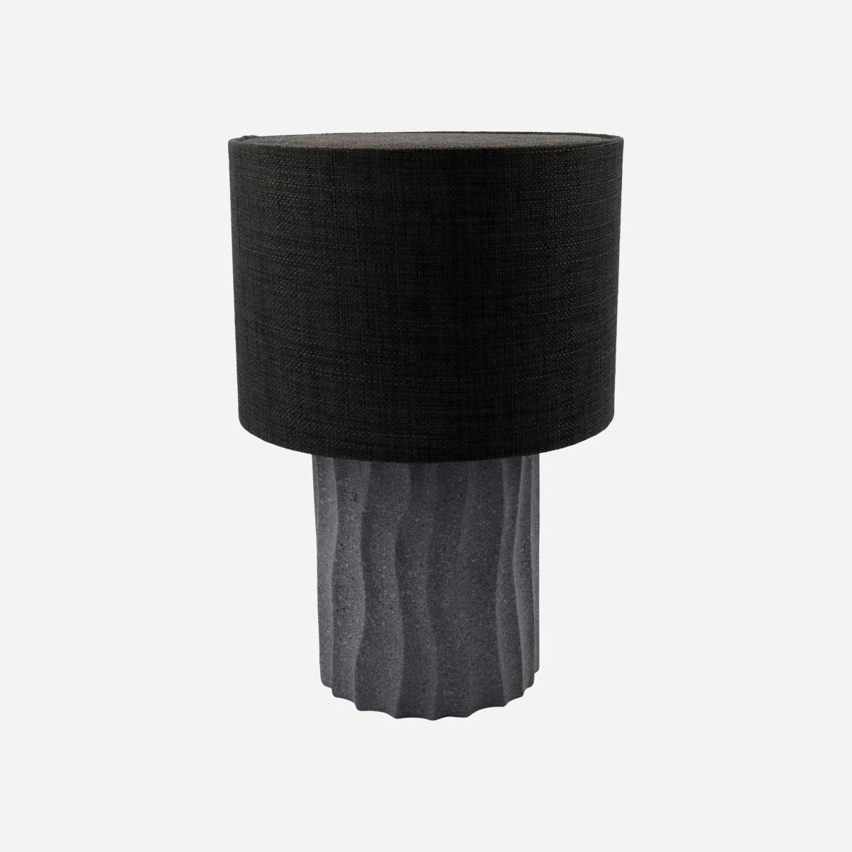 Table lamp incl. lamp shade, Bora, Grey