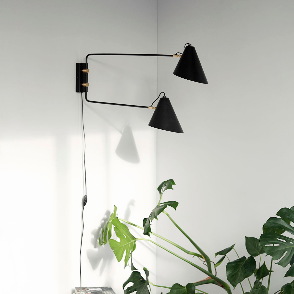 Wall lamp, Club Double, Black House Doctor