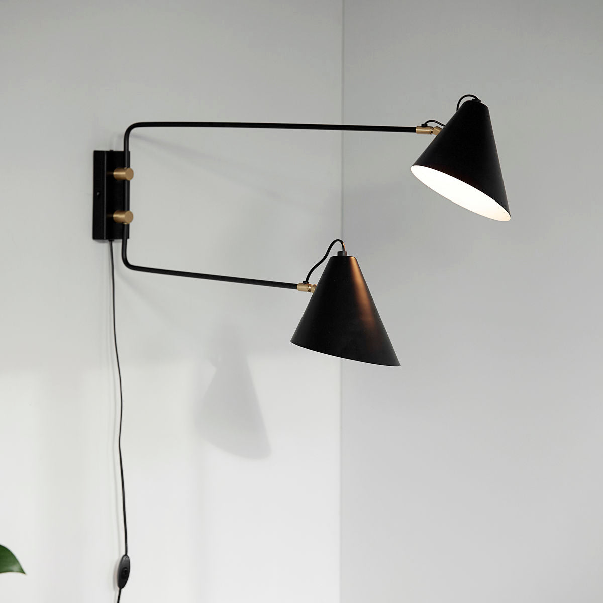Wall lamp, Club Double, Black House Doctor