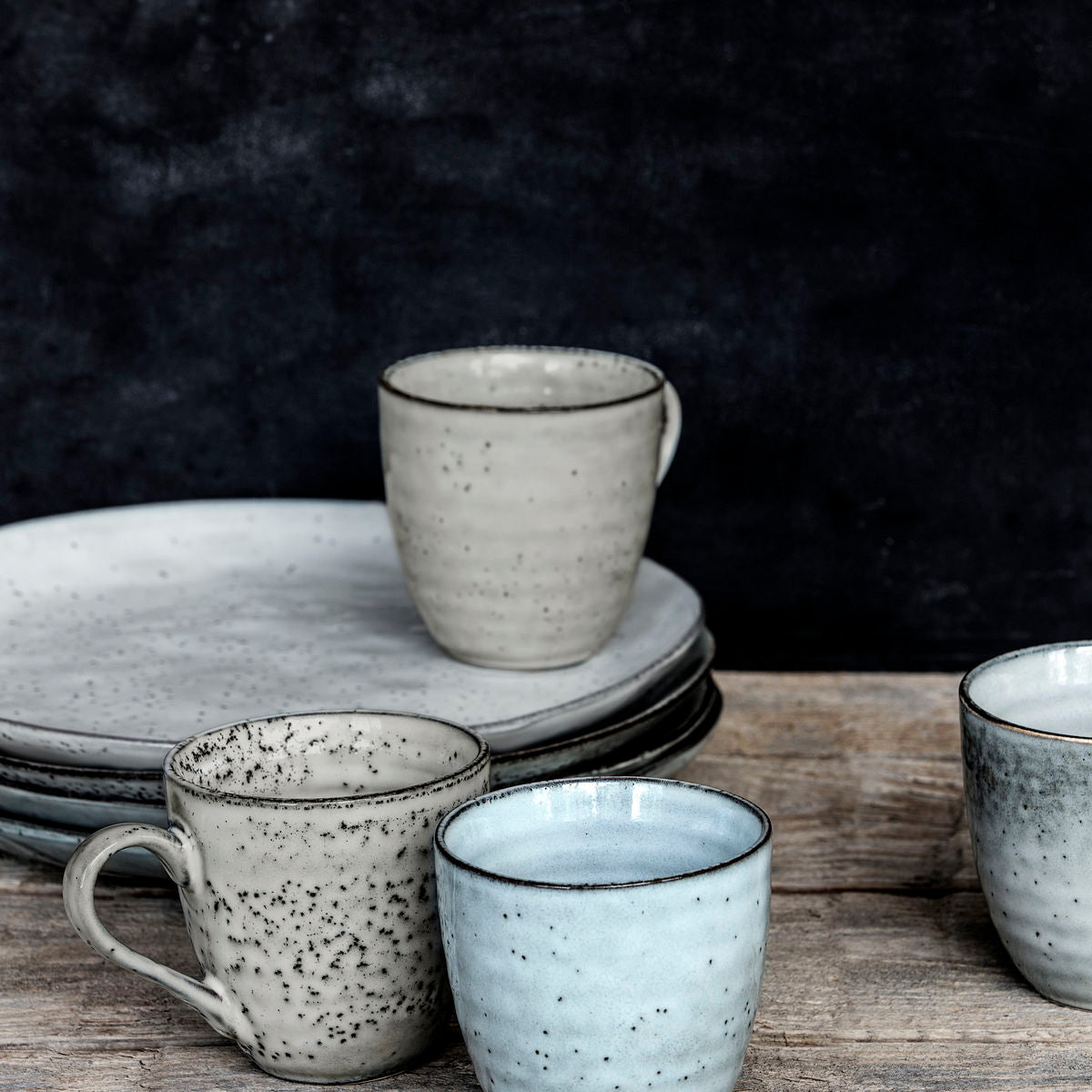 Mug, Rustic, Grey/Blue