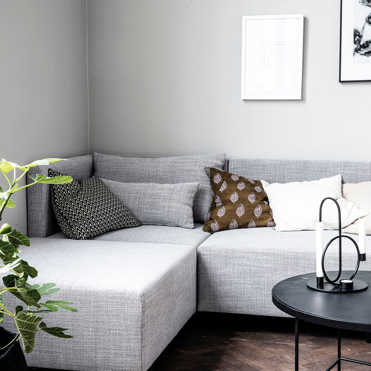 Sofa, Corner section, Slow, Light grey House Doctor